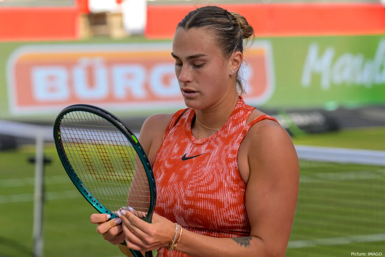 Aryna Sabalenka is back in action tonight.