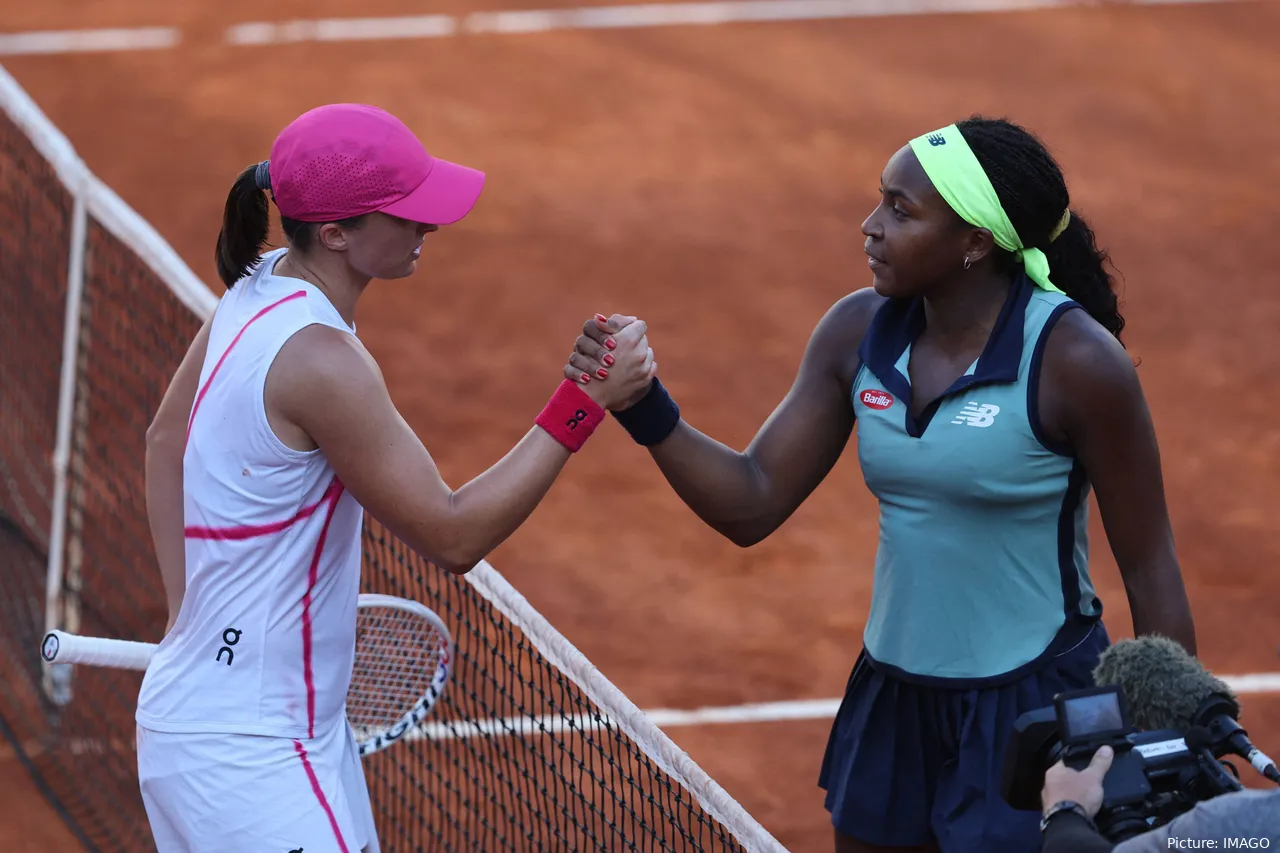 Iga Swiatek and Coco Gauff Roland Garros 2024