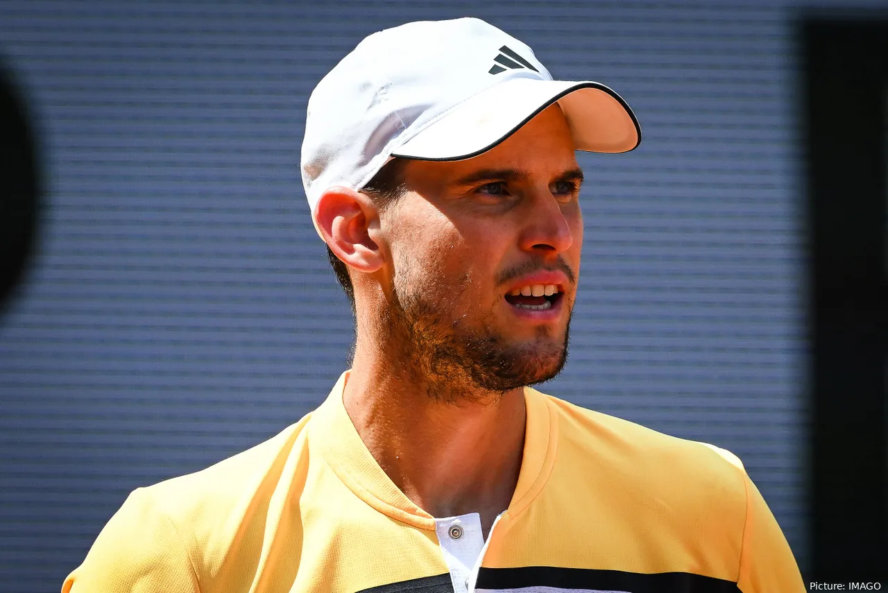 Dominic Thiem en el Abierto de Francia.