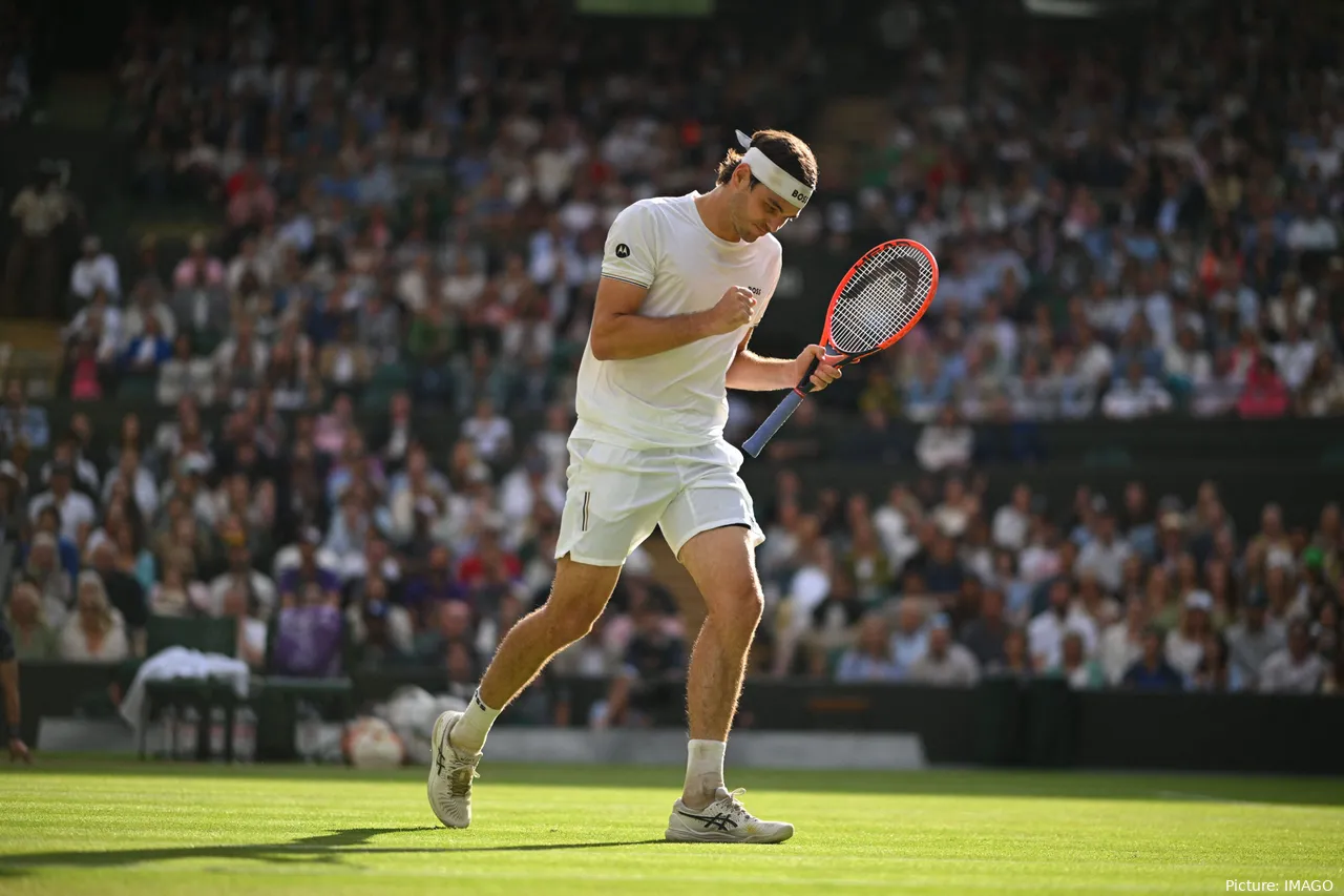 Taylor Fritz in Wimbledon 2024.