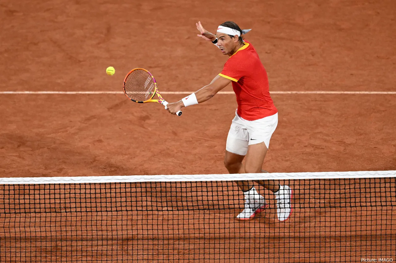 Nadal en su primer partido en los Juegos Olímpicos