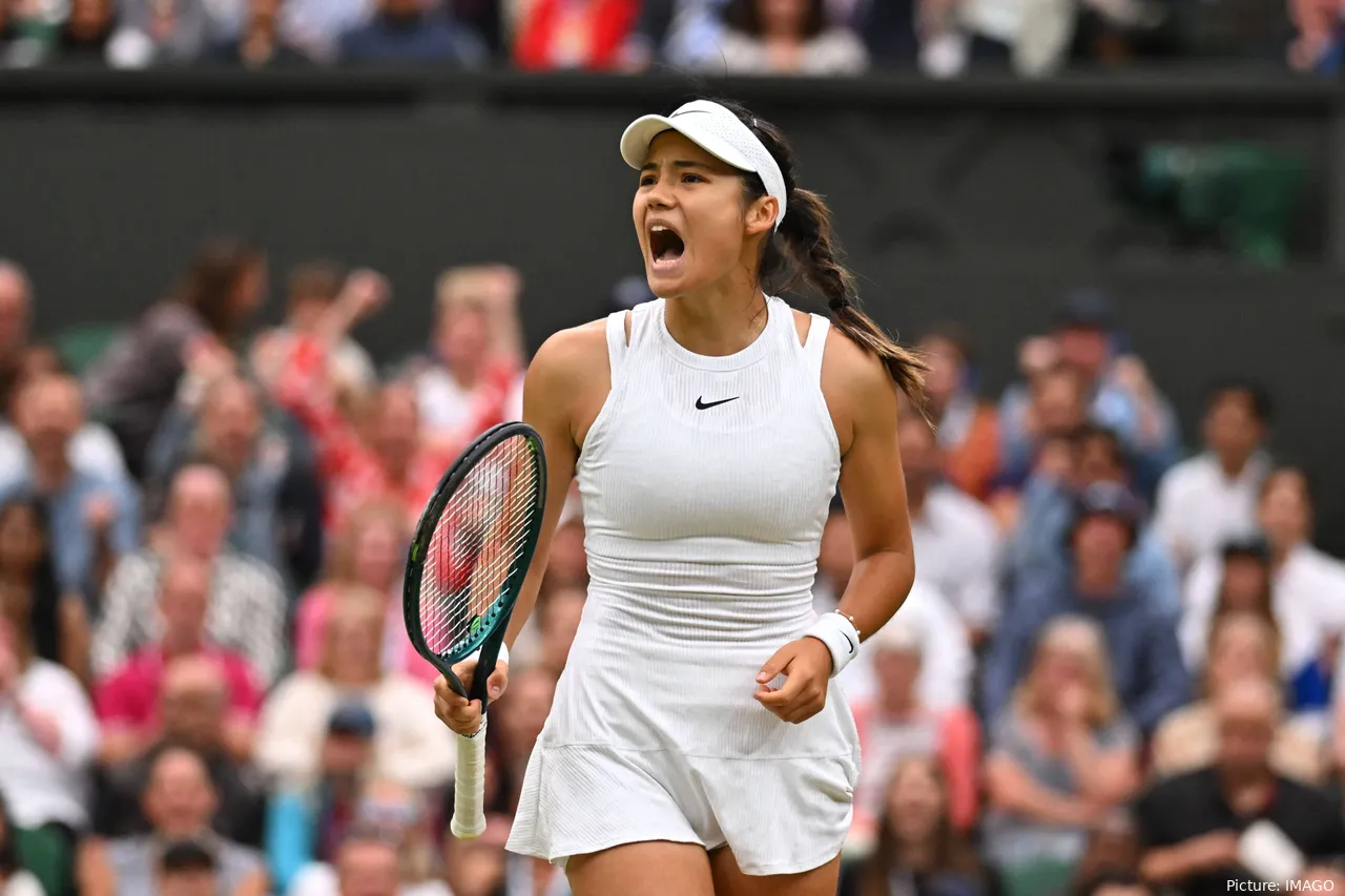 Raducanu en alza: La británica es una de las grandes promesas de la semana tras Wimbledon.