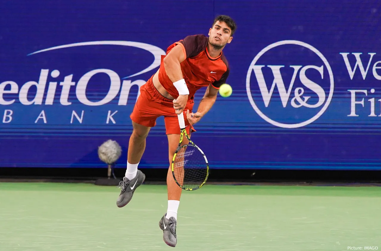 Carlos Alcaraz en el Open de Cincinnati 2024.