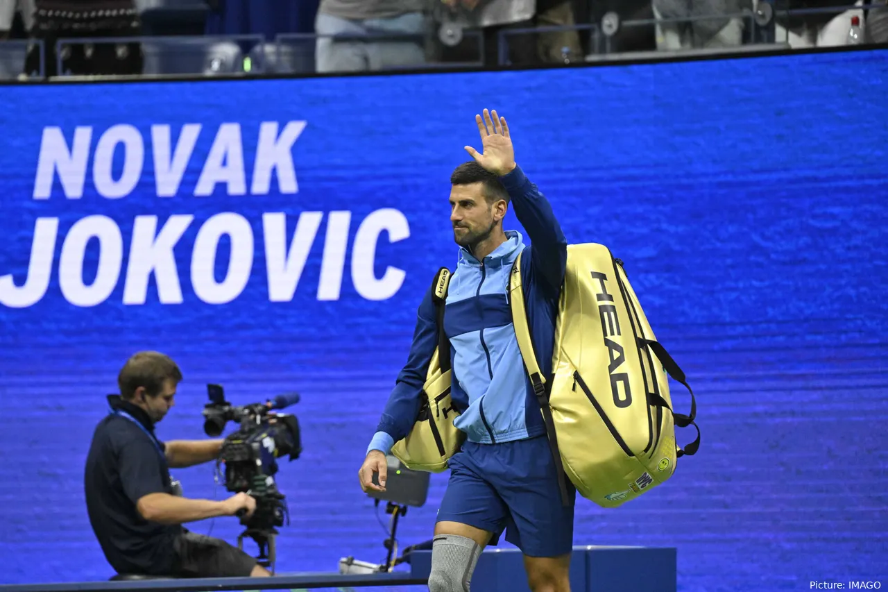 Novak Djokovic bei den US Open 2024