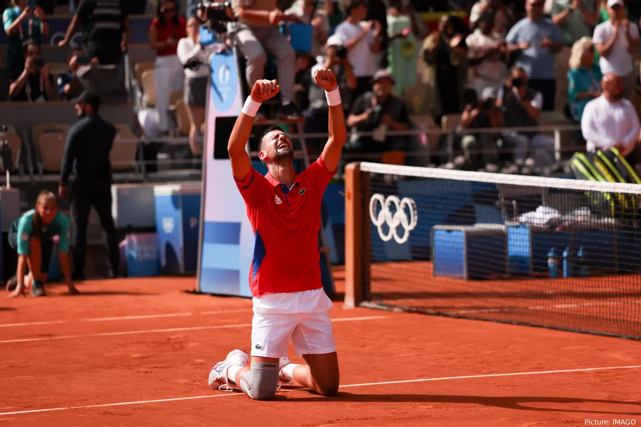 Novak Djokovic after beating Carlos Alcaraz in the final.