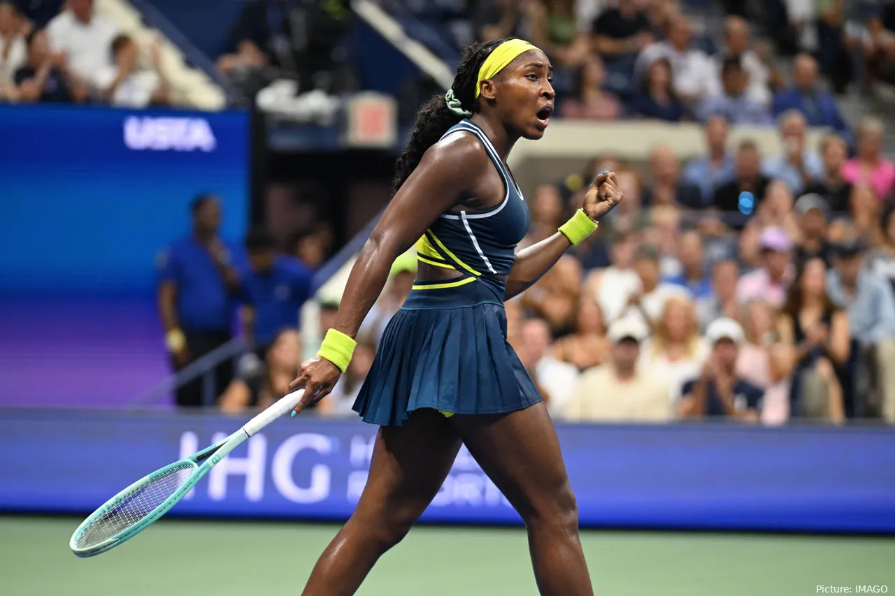 Coco Gauff shines bright...