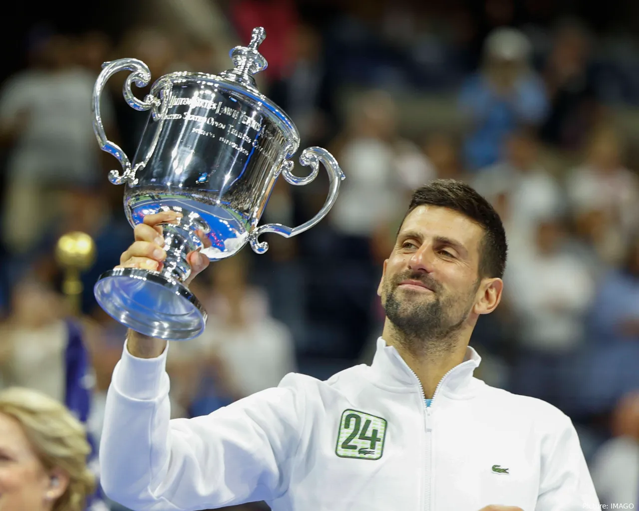 Novak Djokovic en el US Open 2024.