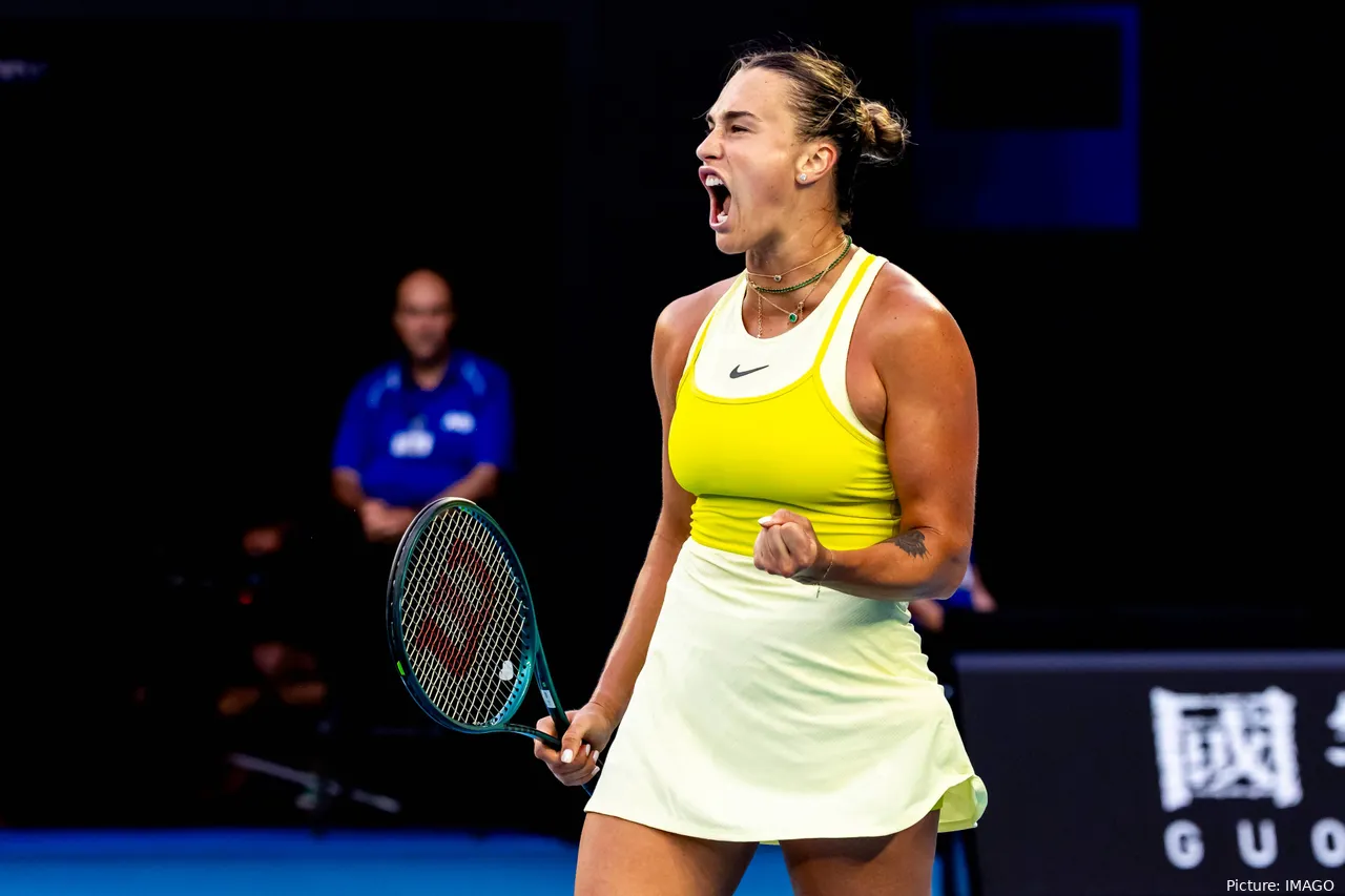 Sabalenka ha sido desplazada al Estadio 2 como cabeza de serie.