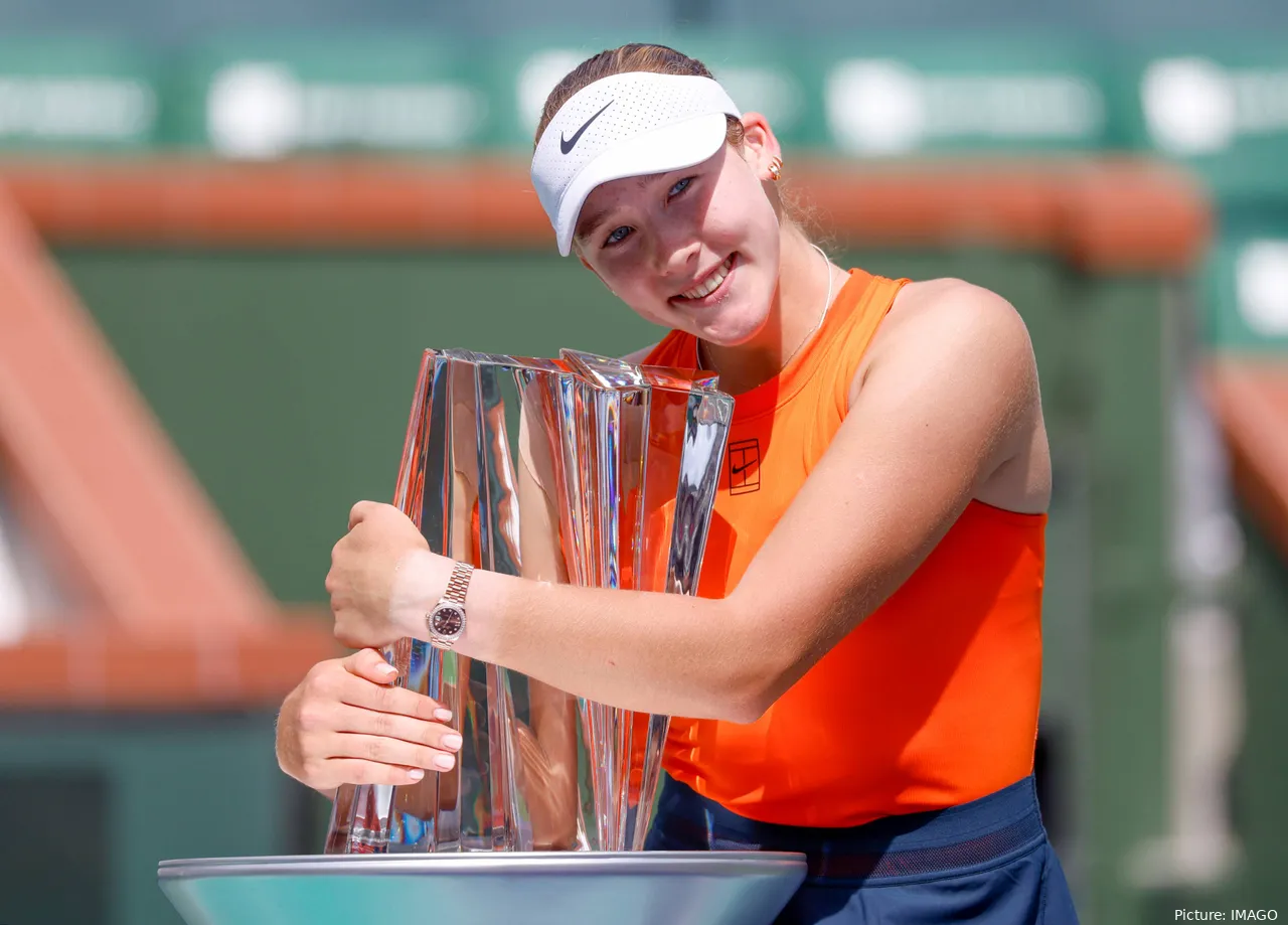 Mirra Andreeva ganó dos títulos WTA 1000 consecutivos: Dubai Duty Free Tennis Championships e Indian Wells