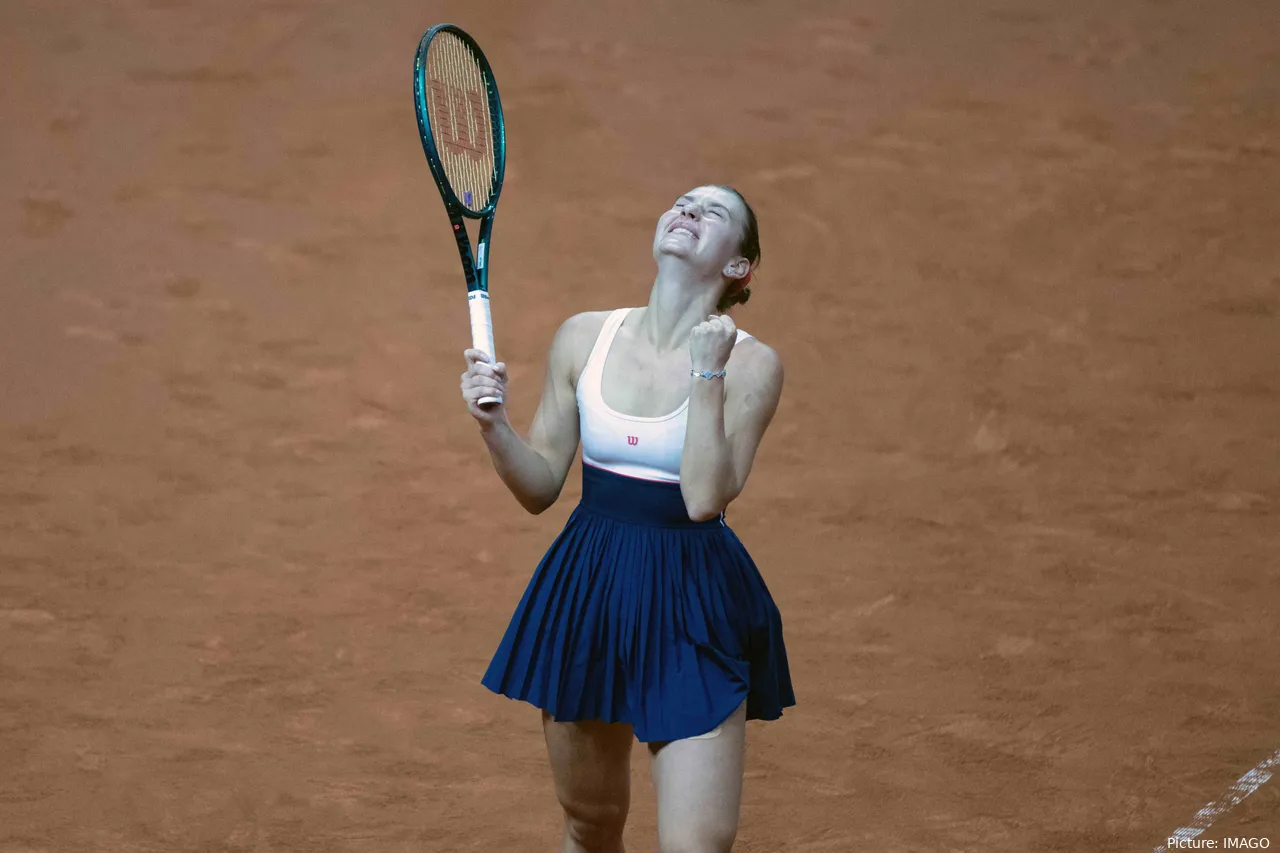 Marta Kostyuk en el Open de Stuttgart 2024.