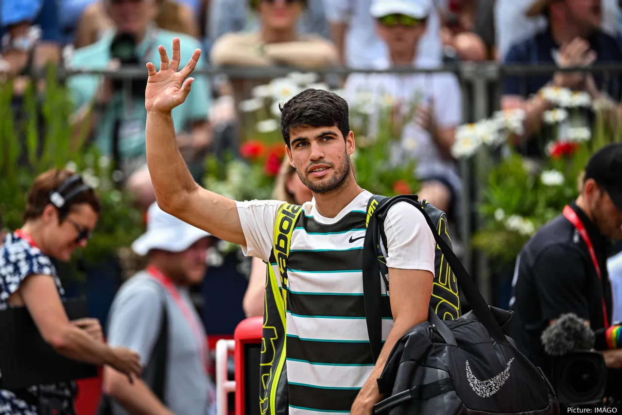 Carlos Alcaraz at the Queen's Club Championships