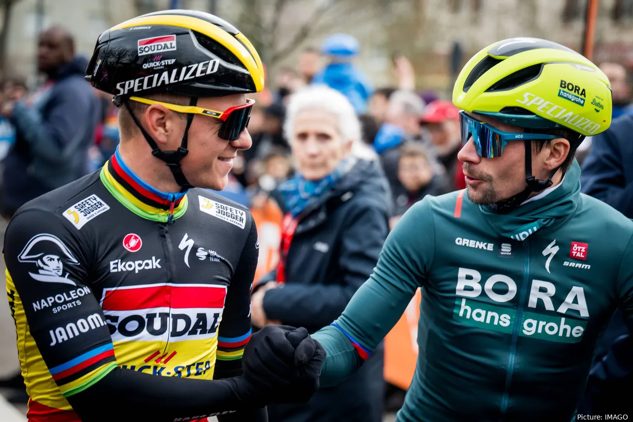 Primoz Roglic en Remco Evenepoel
