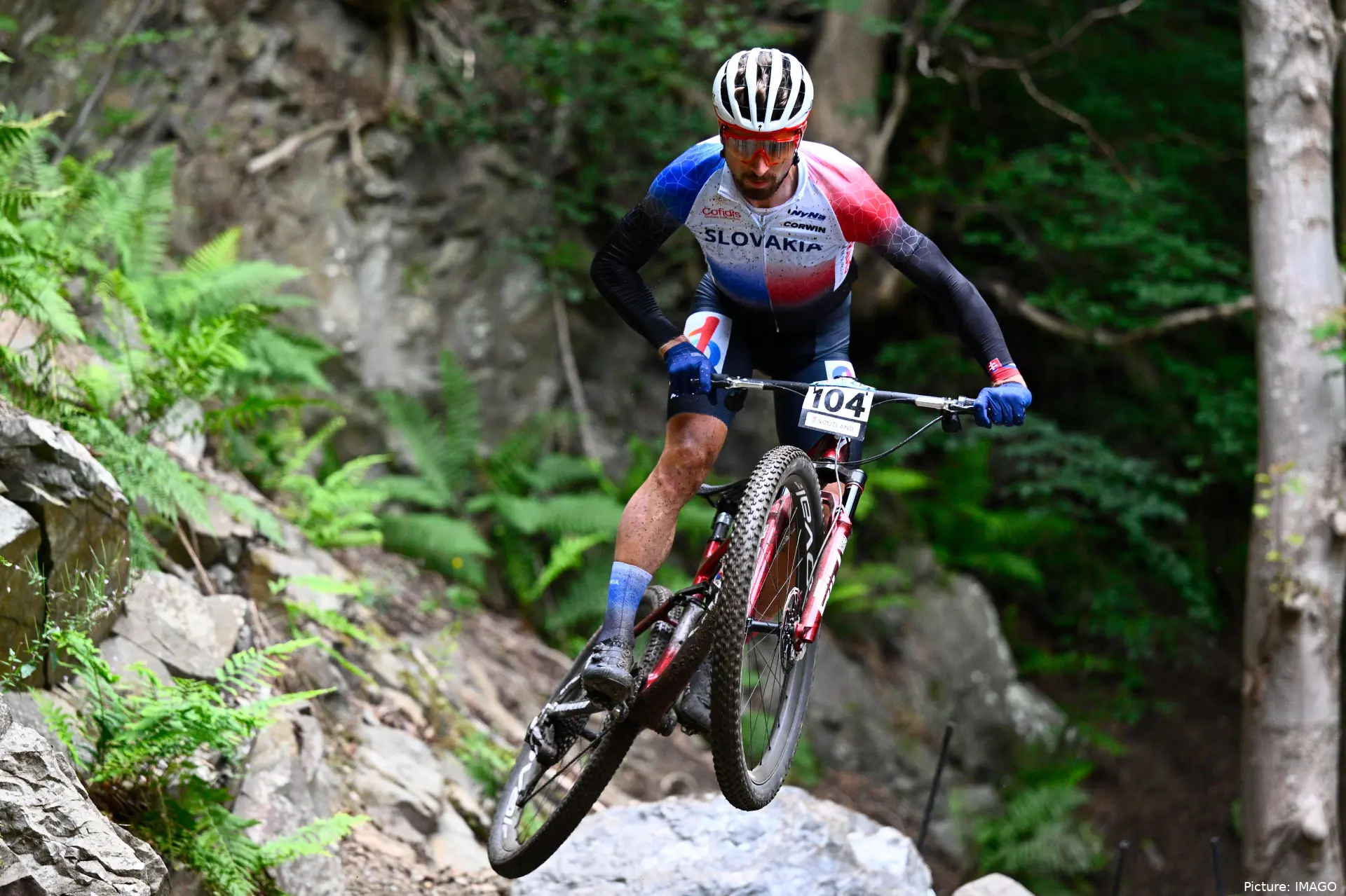 peter sagan durante los campeonatos del mundo de bicicleta de montana de la uci