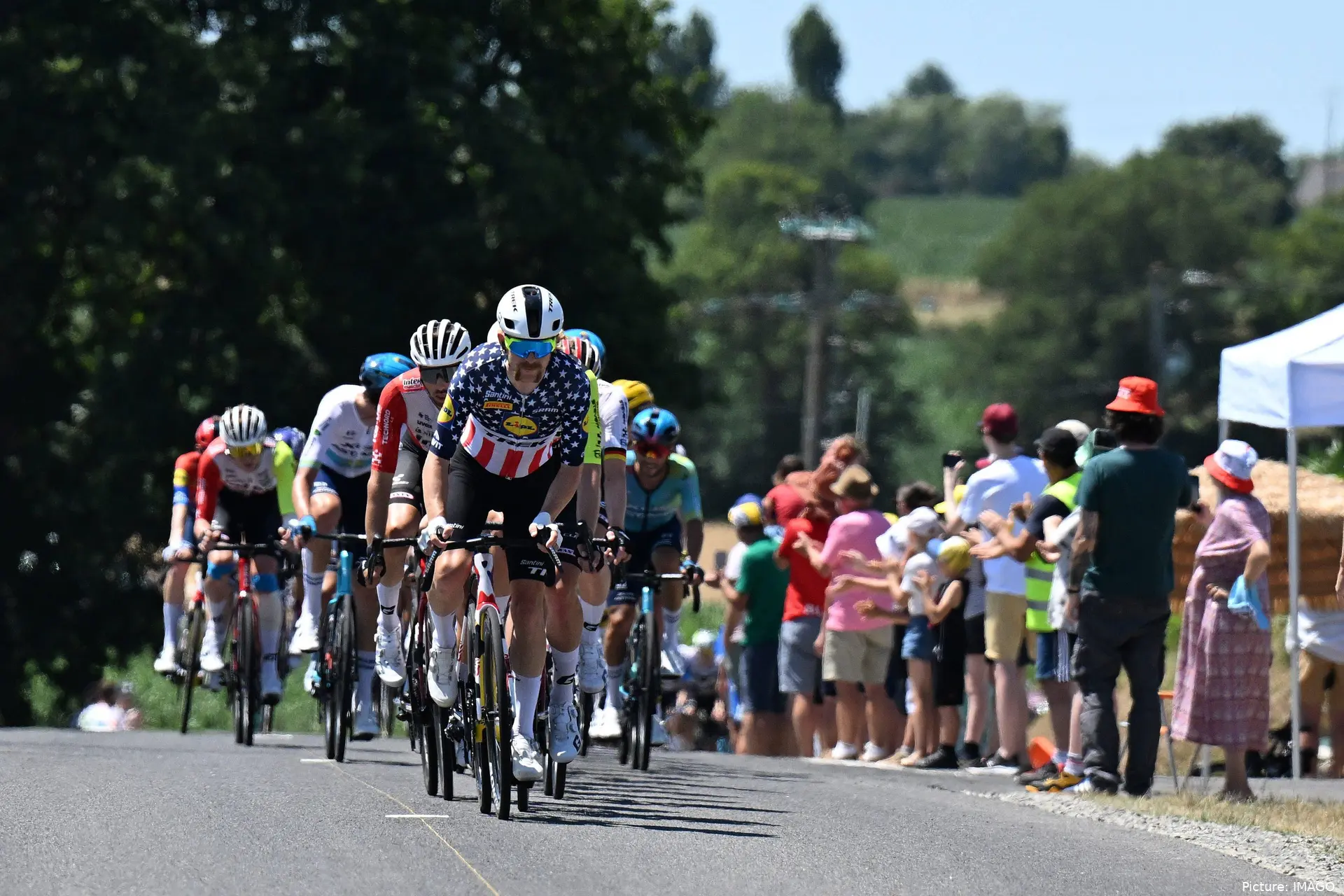 Quinn Simmons, estrella americana del Tour de Francia