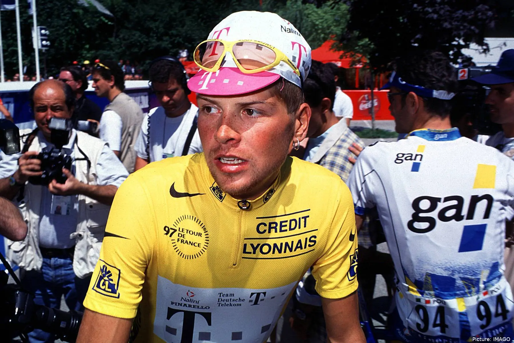 Jan Ullrich in the Maillot Jaune