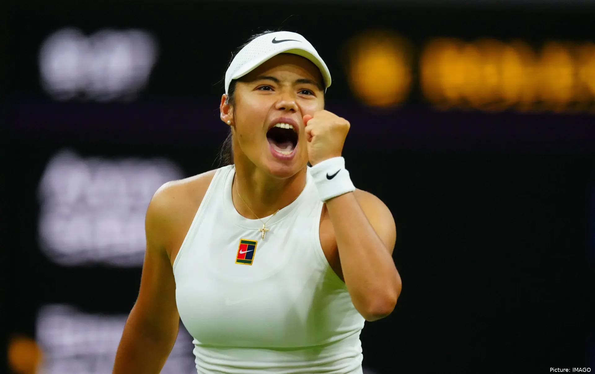 Emma Raducanu competing ferociously at 2025 Wimbledon