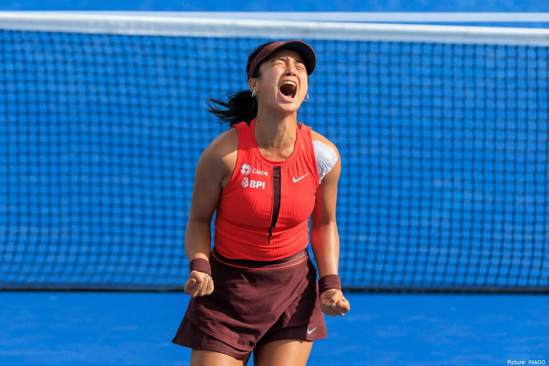 Alexandra Eala after defeating Clara Tauson at 2025 US Open