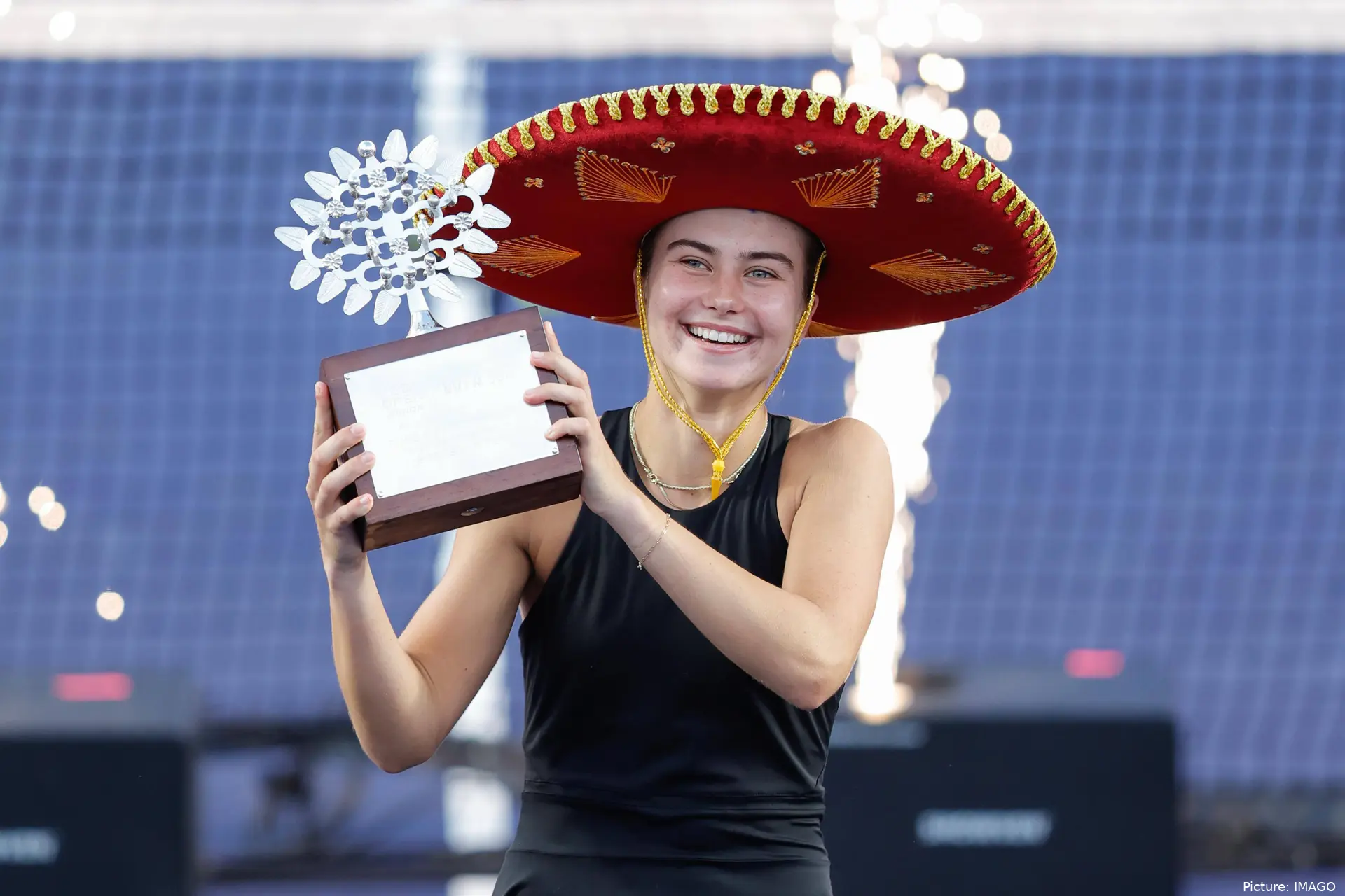 Iva Jovic fended off the opposition in the Guadalajara Open to triumph