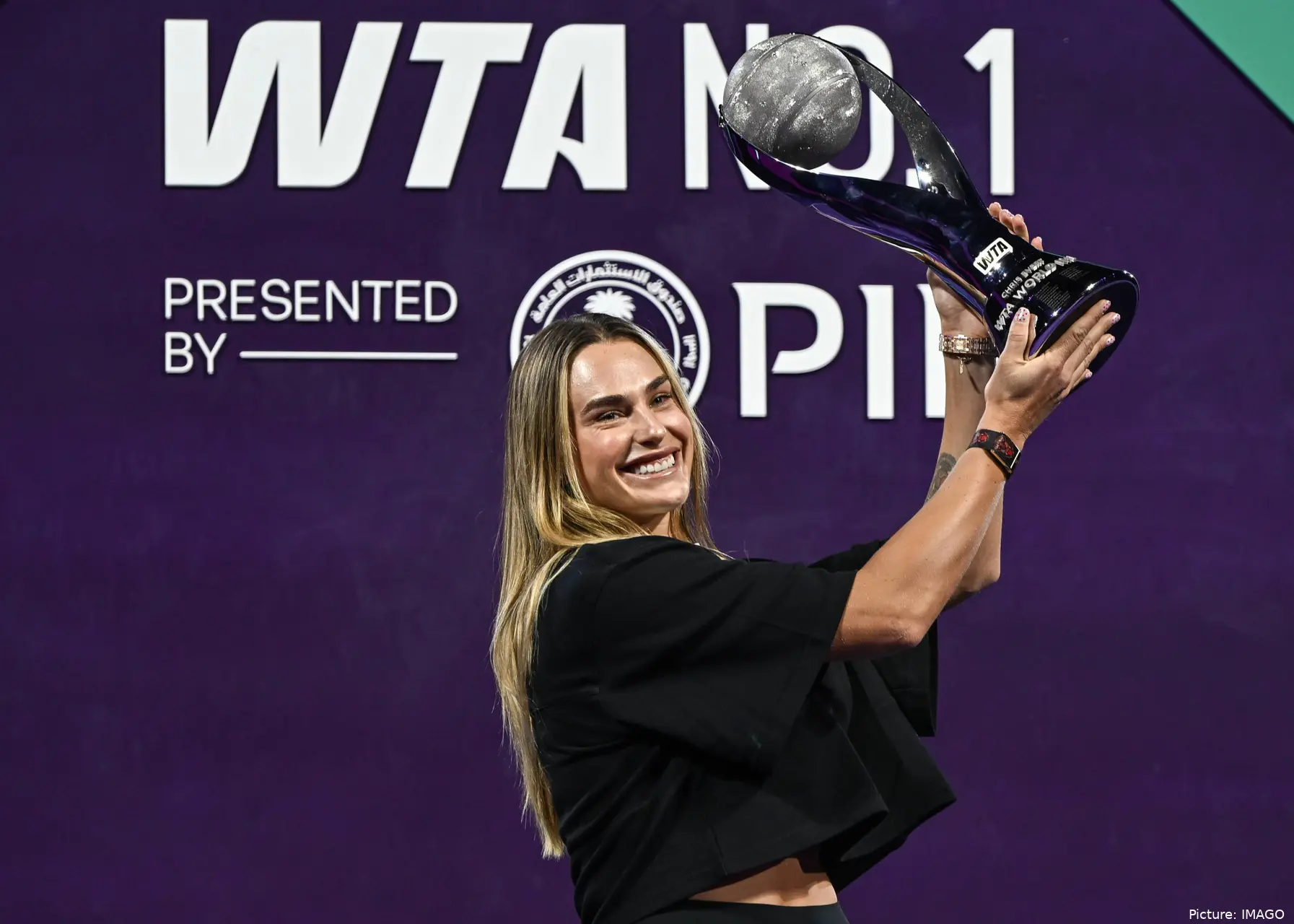 Aryna Sabalenka ended 2025 as world number one