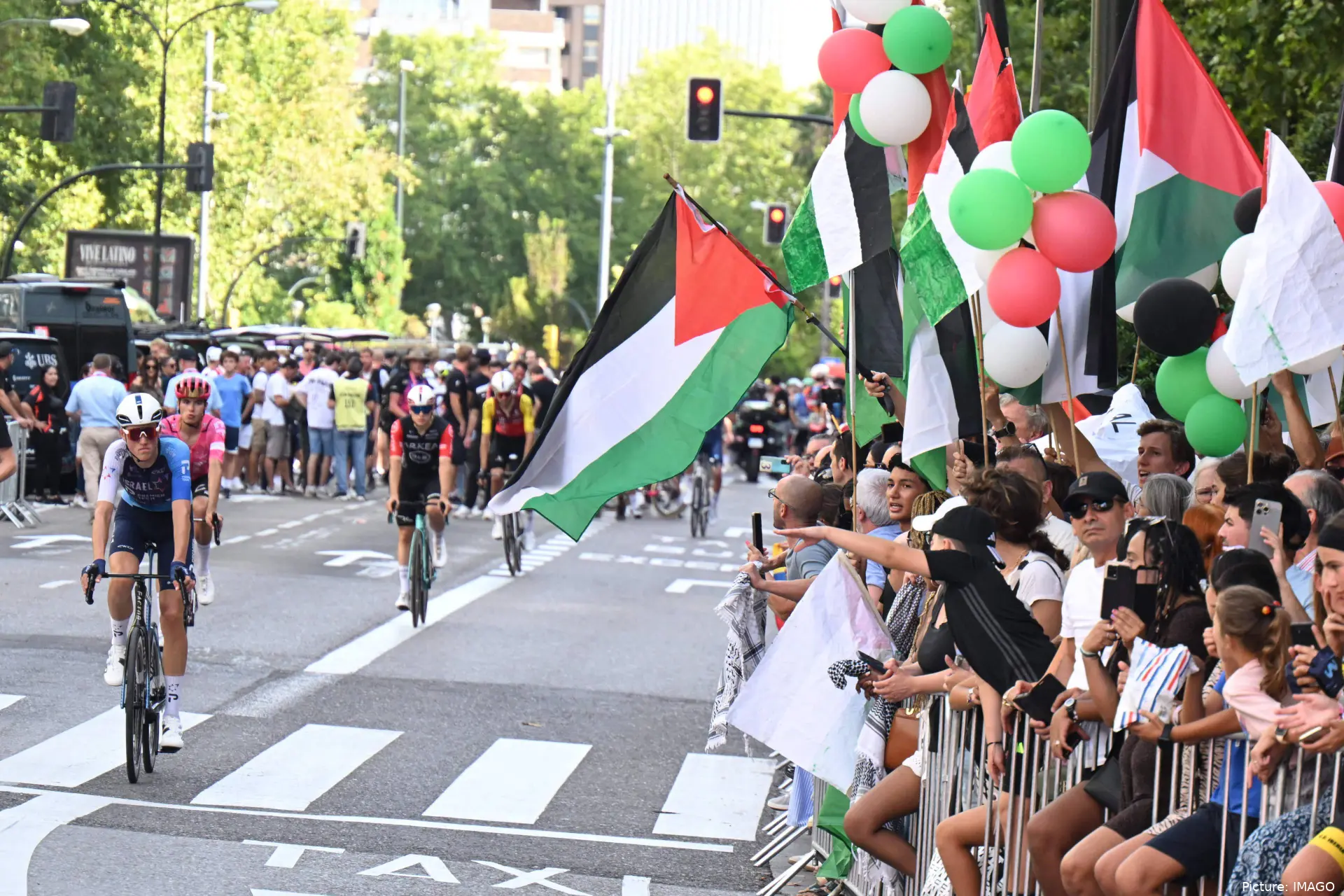 Protesten tegen Israel - Premier Tech overschaduwden de Vuelta a España 2025