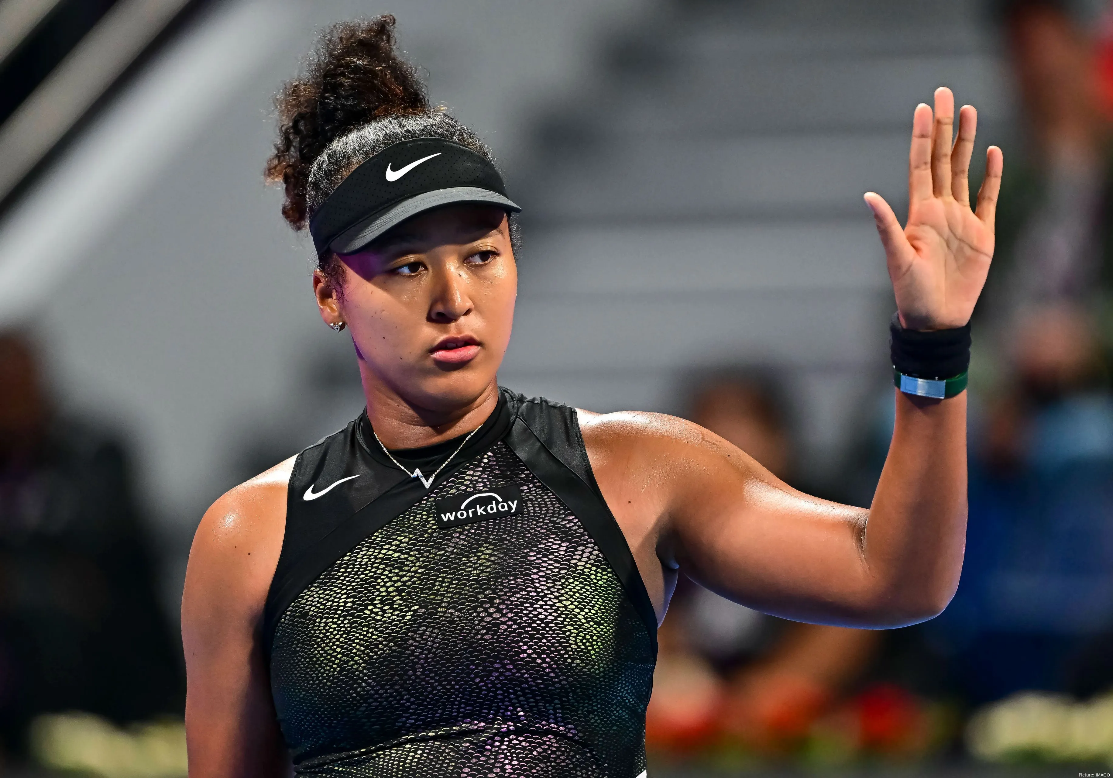 naomi osaka en los cuartos de final del abierto de catar contra karolina pliskova 2024 wta