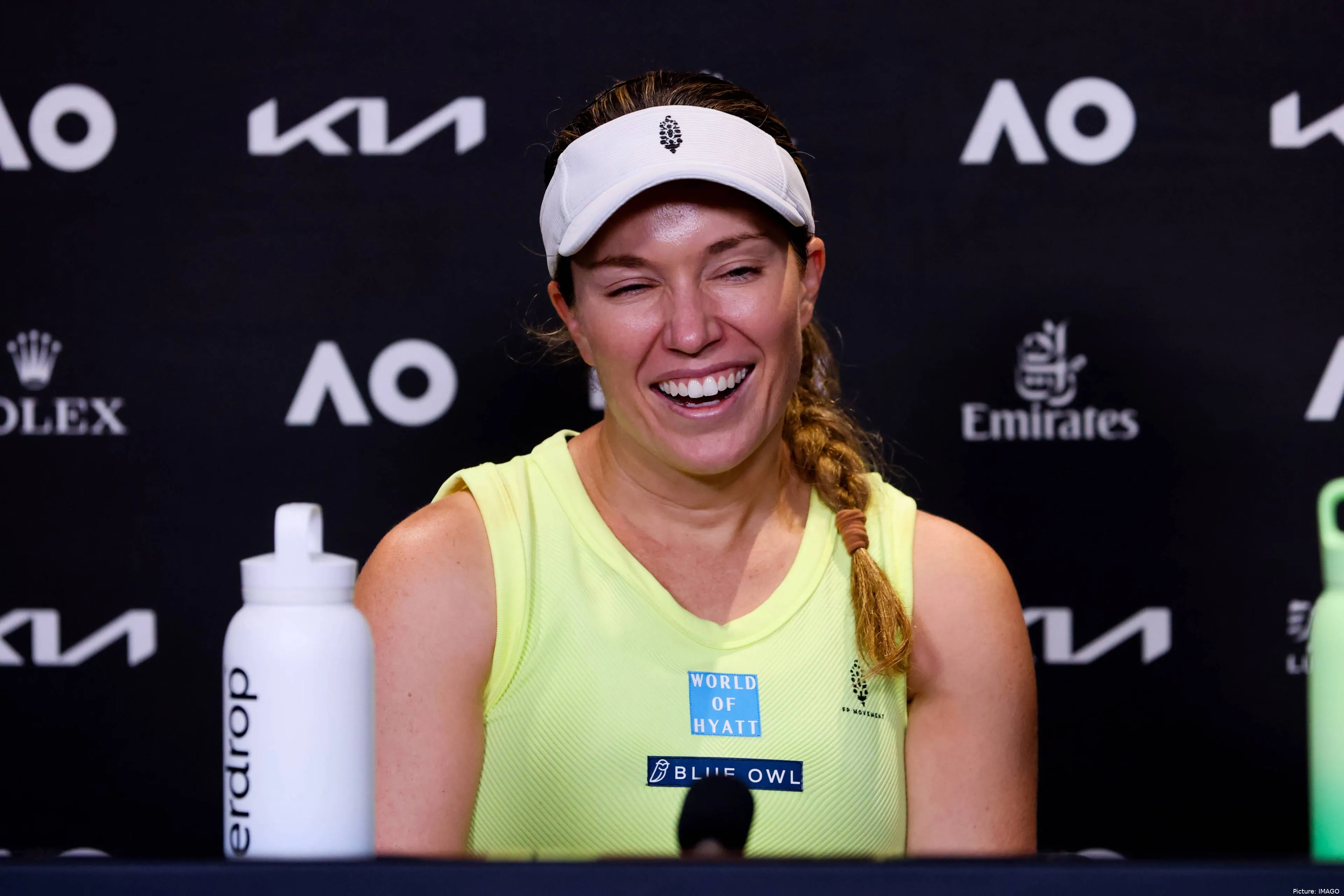 Danielle Collins in Melbourne.