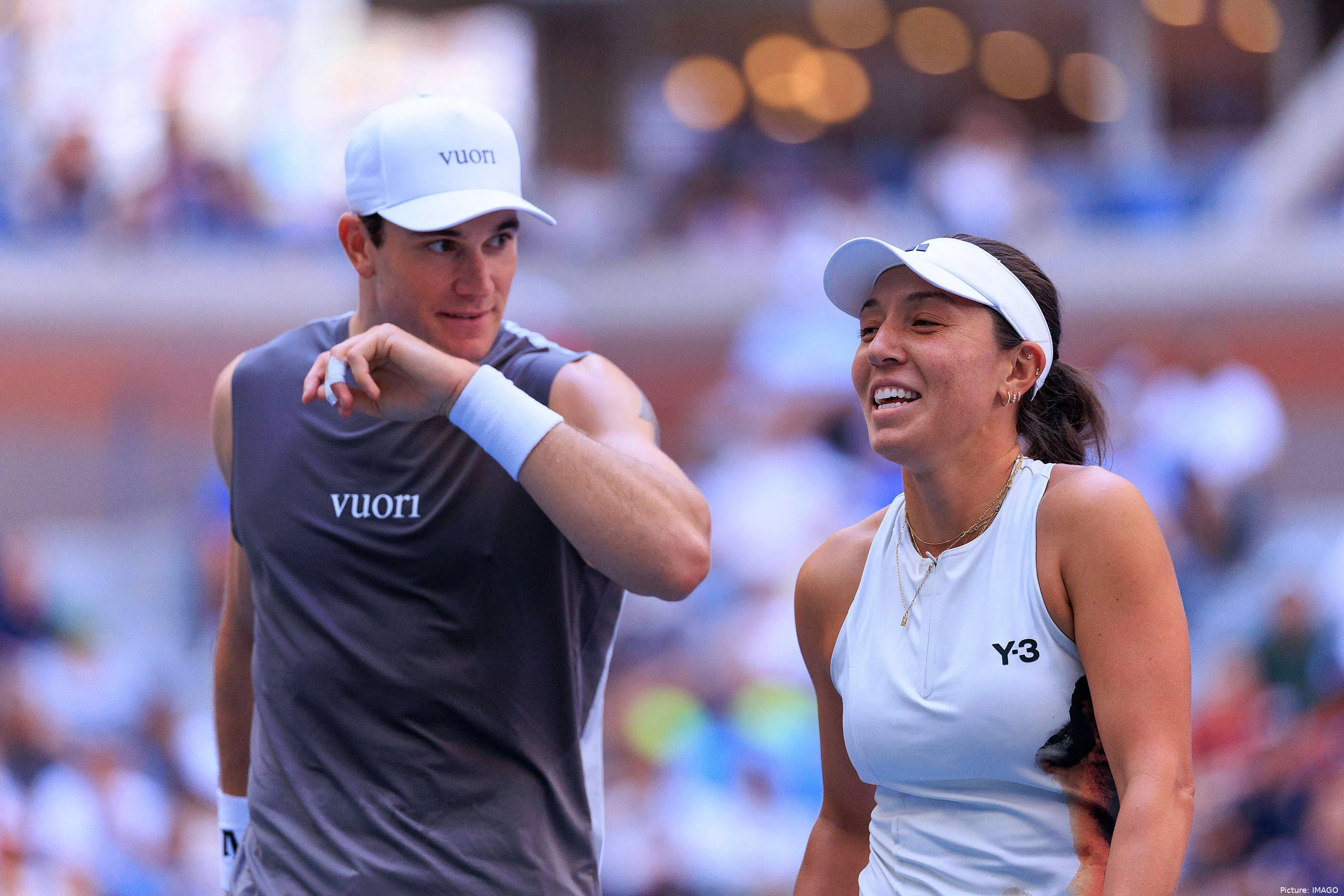 Jessica Pegula y Jack Draper en dobles mixto del US Open