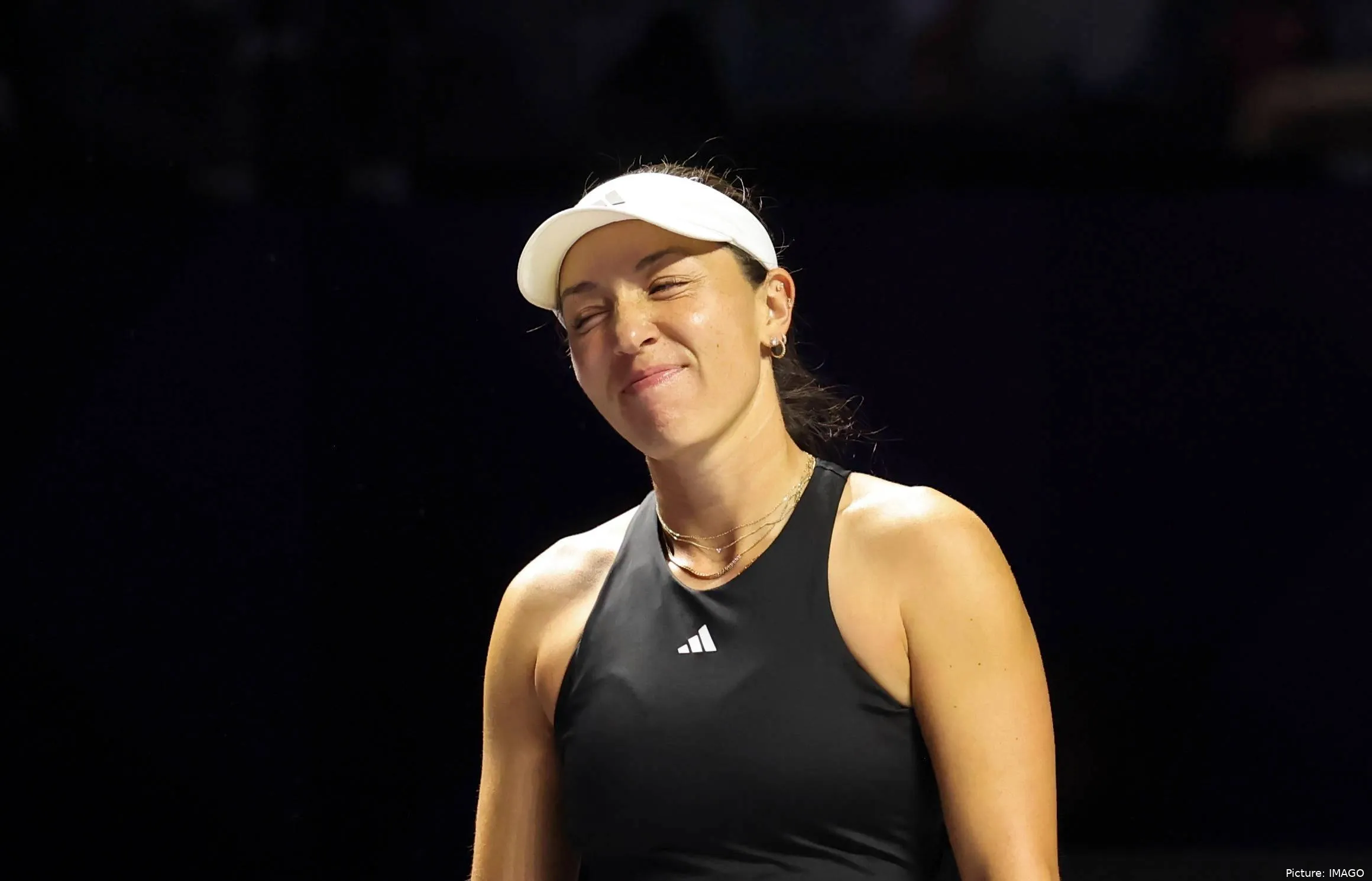Jessica Pegula on court at the WTA Finals.