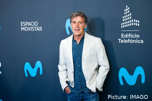 Perico Delgado, en la presentación del equipo Movistar Team a finales de 2024.