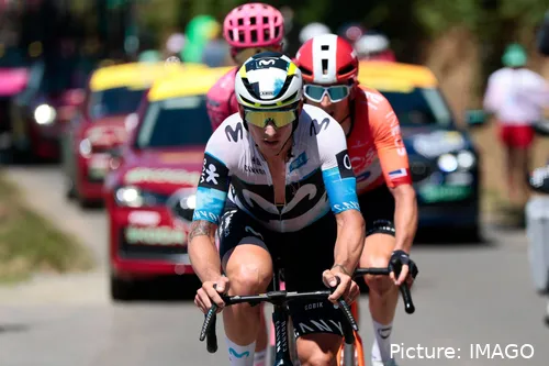 Iván García Cortina, ciclista de Movistar Team en la Vuelta a España 2025.&nbsp;