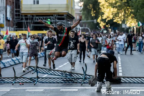 Las protestas pro-Palestina provocaron la suspensión del final de La Vuelta