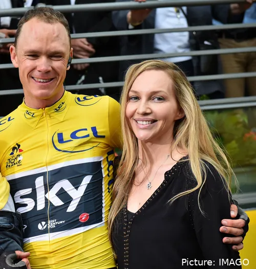 Chris Froome de camisola amarela no Tour 2017, o último que venceu.