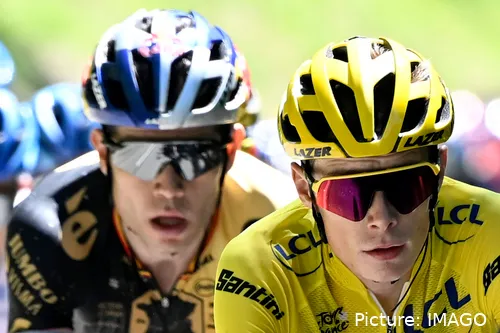 Wout Van Aert foi um dos principais guarda-costas de Jonas Vingegaard nas vitórias da Volta a França em 2022 e 2023