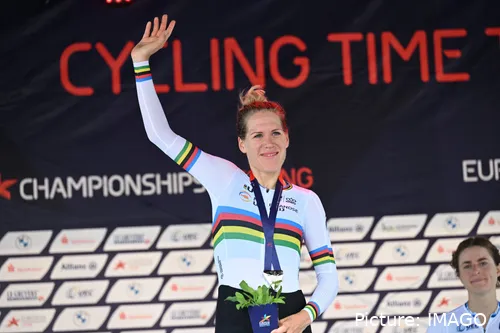 Ellen van Dijk segundo lugar Campeonato Europeu de Cronometro Elite Feminino; 2022