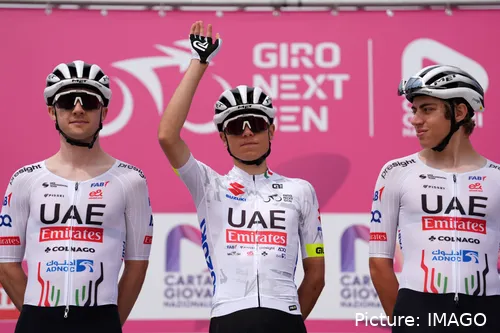 Pablo Torres na partida do Giro Next Gen 2024