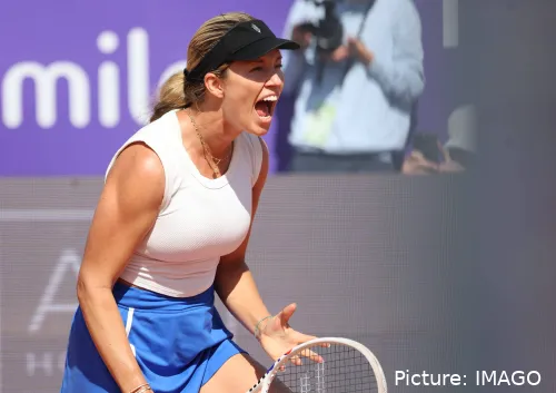 Danielle Collins (en la foto) pasó de ser la mujer a batir a perder pronto en París.