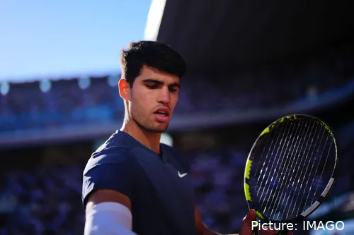 Carlos Alcaraz (pictured) just wouldn't be denied by Zverev.