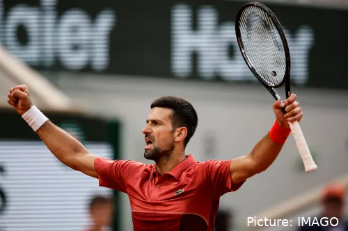 Novak Djokovic bei den French Open 2024.