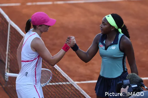 Iga Swiatek and Coco Gauff Roland Garros 2024
