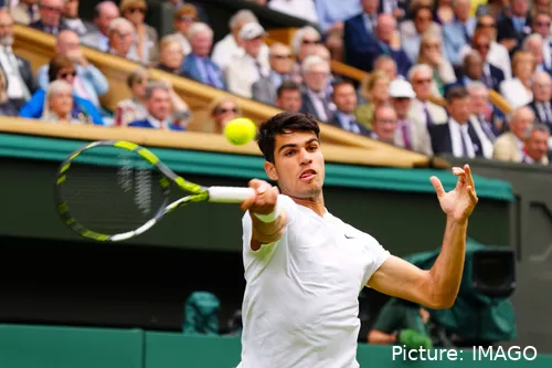 Carlos Alcaraz is through but had to toil again in seeing off Ugo Humbert.