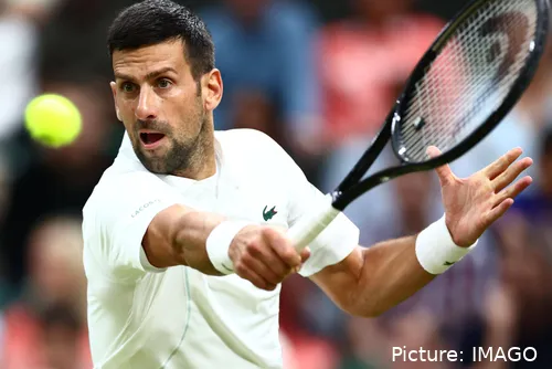 Novak Djokovic en Wimbledon 2024.