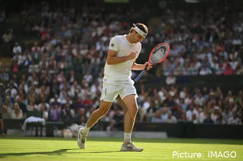 Taylor Fritz in Wimbledon 2024.