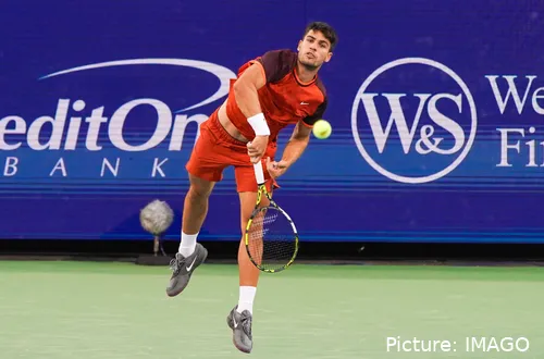 Carlos Alcaraz en el Open de Cincinnati 2024.