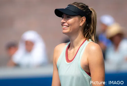 maria sharapova us open practice 2019