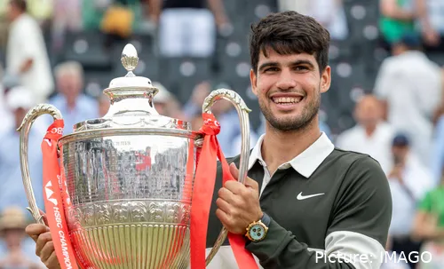 Carlos Alcaraz wins 2025 Queen's Club Championships