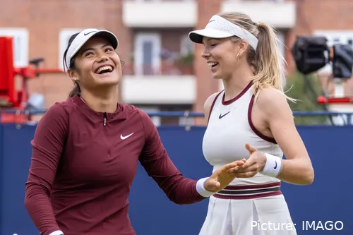 Katie Boulter and Emma Raducanu doubles Queens Club Championships 2025