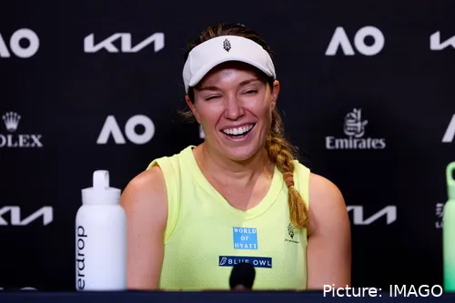 Danielle Collins en Melbourne.