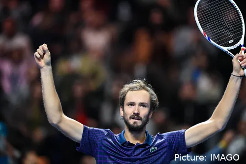 Daniil Medvedev en el Almaty Open.