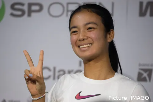Alexandra Eala antes de competir en el Sao Paulo Open 2025