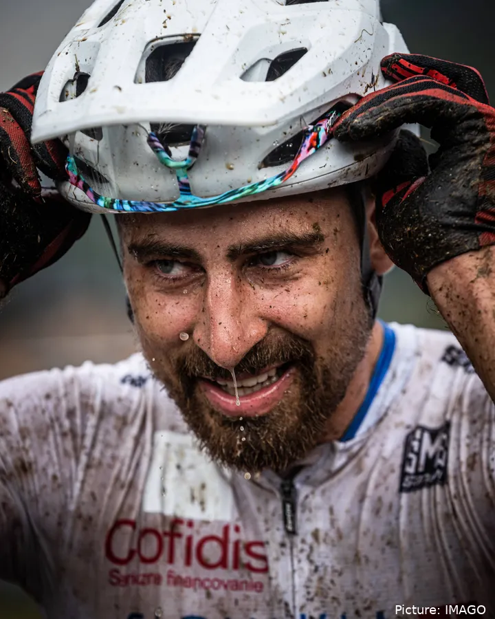 peter sagan durante los campeonatos del mundo de bicicleta de montana de la uci